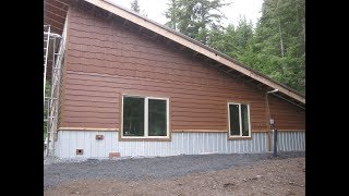 House Building Part 30 Exterior Siding amp Kitchen Countertop [upl. by Nayr227]