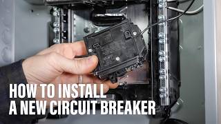 How to Install a New Circuit Breaker [upl. by Yrrap]