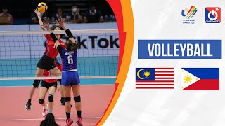 FULL HD  MALAYSIA  PHILIPPINES  Bóng chuyền nữVolleyball  SEA Games 31 [upl. by Neurath813]