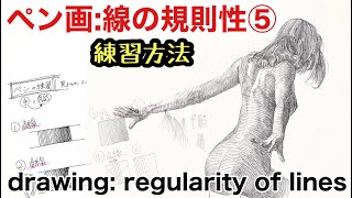 ハッチングの基礎練習。勉強動画です。【ペン画に全てが詰まってる】 [upl. by Oirasor289]