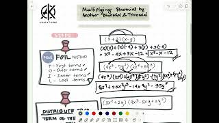 Multiplying binomial by another binomial or trinomial [upl. by Ivel]