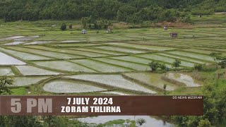 DD News Mizoram  Zoram Thlirna  7 July 2024  5 PM [upl. by Hsihsa]