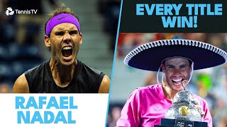 Rafael Nadal Every Championship Winning Moment 🏆 [upl. by Ireva]