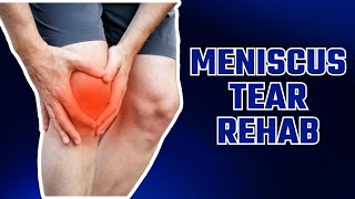 Exercises amp Rehab after Meniscus Surgery Strengthening amp Stretches [upl. by Lawan743]