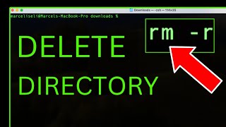 How to DELETE A Directory in The Terminal [upl. by Rebmetpes]