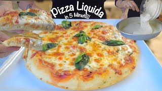 PIZZA LIQUIDA in 5 MINUTI facilissima basta un cucchiaio [upl. by Nannek]