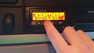 How to do a manual entry on a Stoneridge Digital Tachograph [upl. by Crescen]