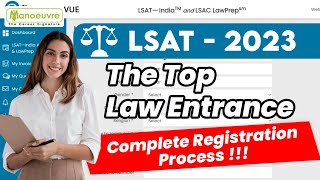 LSAT 2023 Law School Admission Test  Complete Registration Process  Form Filling  LSAT India [upl. by Iahk316]