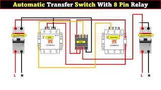 Automatic Transfer Switch With 8 Pin Relay LearningEngineering [upl. by Otrebtuc]