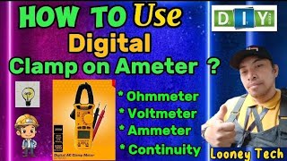 Paano Gumamit ng Digital Clamp on Ammeter electrical wirings [upl. by Lledniw]