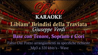 440 Libiam  Brindisi della Traviata KARAOKE Giuseppe Verdi completa in descrizione link base [upl. by Aicerg]