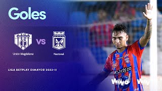 Unión Magdalena vs Nacional goles  Liga BetPlay Dimayor 2023 2  Fecha 16 [upl. by Srini]