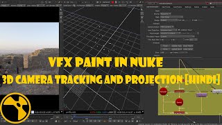 Nuke VFX Paint Tutorial – 3D Camera Tracking and projection HINDI [upl. by Trebleht]