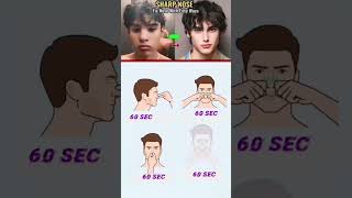 Reshape nose exercise  face shape  jawline exercise  sharp nose  fitness motivation gym [upl. by Namzzaj]