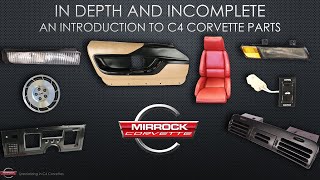 An Introduction to C4 Corvette Parts Mirrock Corvette 2023 NCRS Altoona Regional Presentation [upl. by Adnarrim]