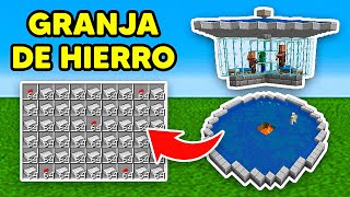 GRANJA de HIERRO con PISOS Fácil y Eficiente  Minecraft Java Tutorial 120 [upl. by Nnyllaf482]