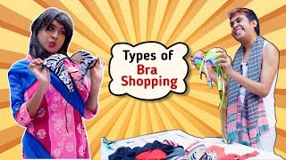 Types of Bra Shopping  Comedy Video by Sandy Saha [upl. by Aekan]