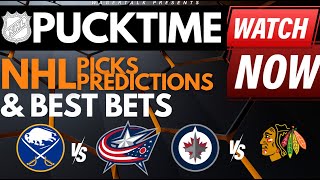 NHL Predictions Picks amp Odds  Sabres vs Blue Jackets  Wild vs Oilers  PuckTime Feb 23 [upl. by Domella]