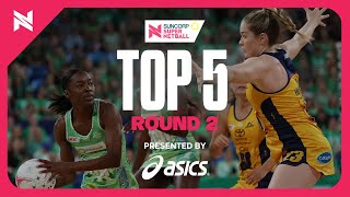 Top 5 Plays of Round 2  Suncorp Super Netball 2024 [upl. by Nywled]