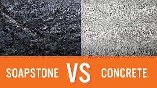 Soapstone vs Concrete  Countertop Comparison [upl. by Diamante]