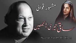 saqi Teri Aankhen Salamat Rahe Ustad Nusrat Fateh Ali Khan [upl. by Ashraf607]