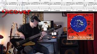 The Cure  Friday Im in Love  Bass Cover with Tabs in4K [upl. by Sadella]