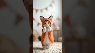 Foxy Kitty Dance dancingcat catdance catvideos kitty catlover cat cats [upl. by Axel]