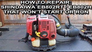 How To Repair A Shindaiwa EB802RT  EB802H That Wont Start Or Run [upl. by Anelegna118]