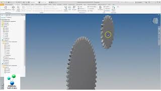 Inventor 2022  Zahnrad  Generator [upl. by Jak]