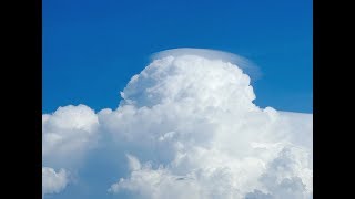 Time lapse of rising cumulus congestus V  pileus fomation [upl. by Jara]