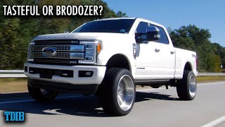 550HP POWERSTROKE F350 Review Tasteful or Diesel Brodozer [upl. by Ario]