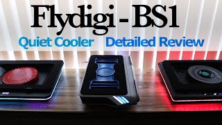 Flydigi BS1  New Quiet Laptop Cooler  Detailed Review  Comparison IETS GT600 amp Llano V12 [upl. by Dihgirb]