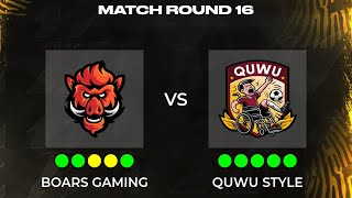 Boars Gaming vs QuWu Style VPG Conference [upl. by Eneluj]