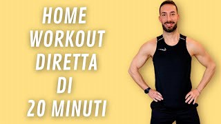 HOME WORKOUT 20 minuti total body [upl. by Hareenum]