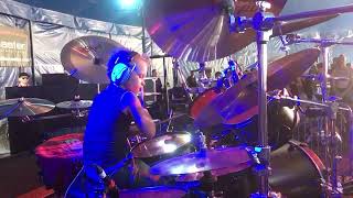 Surfacing  Live at Bloodstock 2022 🥁 Caleb H  Age 7 Slipknot drum cover [upl. by Jonathan]