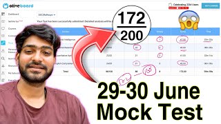 172 🔥 Marks Oliveboard  2930 June  Live  SSC CGL Mocks  Analysis By Milan Bhaiya [upl. by Asseralc694]