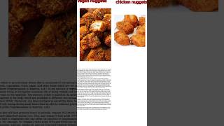 vegan chicken nuggets vs regular chicken Nuggets 🤤 cupcut meat [upl. by Beberg480]