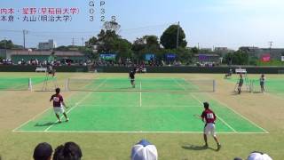 17 東インカレ ソフトテニス 大学対抗 男子 決勝 1次戦 1 [upl. by Shue]