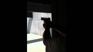 Smith and Wesson SampW SD9VE first shots at range [upl. by Goulden791]