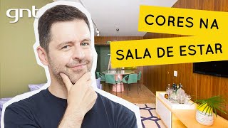 SALA DE ESTAR Como usar cores para dar vida a uma sala bege  Antes e Depois  Maurício Arruda [upl. by Kcirdle100]