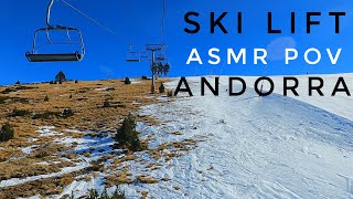 4K Ski Lift ASMR  Andorra Grandvalira 2024 [upl. by Aicatsan881]