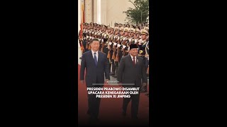 Presiden Prabowo disambut upacara kenegaraan oleh Presiden Xi Jinping [upl. by Adnav890]