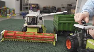 Ultimate Farming Machinery Unveiled Bruder Claas Combine Harvester Tractor and More [upl. by Adnaram93]