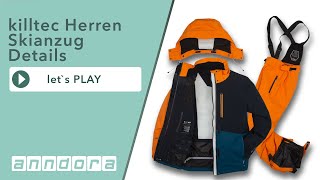 Skianzug für Herren Set in orange und dunkelbau  perfekt ausgerüstet auf die Skipiste [upl. by Skutchan]