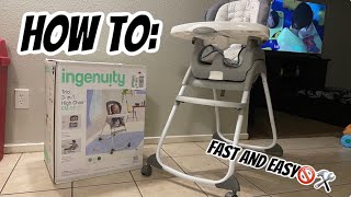 How to Ingenuity trio 3 in 1 High chair 2022 [upl. by Hilly14]