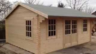 44mm Log Cabin For Sale Manufactured in the Uk  Beats all the competition [upl. by Nyladam974]