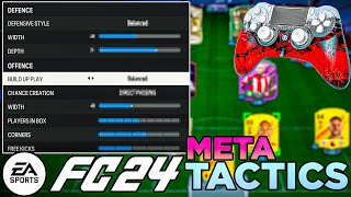 EA FC 24 META CUSTOM TACTICS AND SETTINGS [upl. by Nanreit]