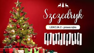 SZCZEDRYK prosta wersja kolędy na pianino  LEKCJA 24 [upl. by Sedinoel]