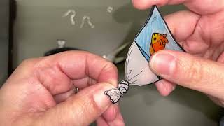 How to make earrings from shrinky dinks [upl. by Eldwun]