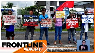 Grupong PISTON nagsagawa ng kilosprotesta dahil sa taaspresyo sa produktong petrolyo [upl. by Yadahs646]